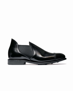 Canvas Cool Sanders 1619B Military Cap Toe Short Chelsea Black