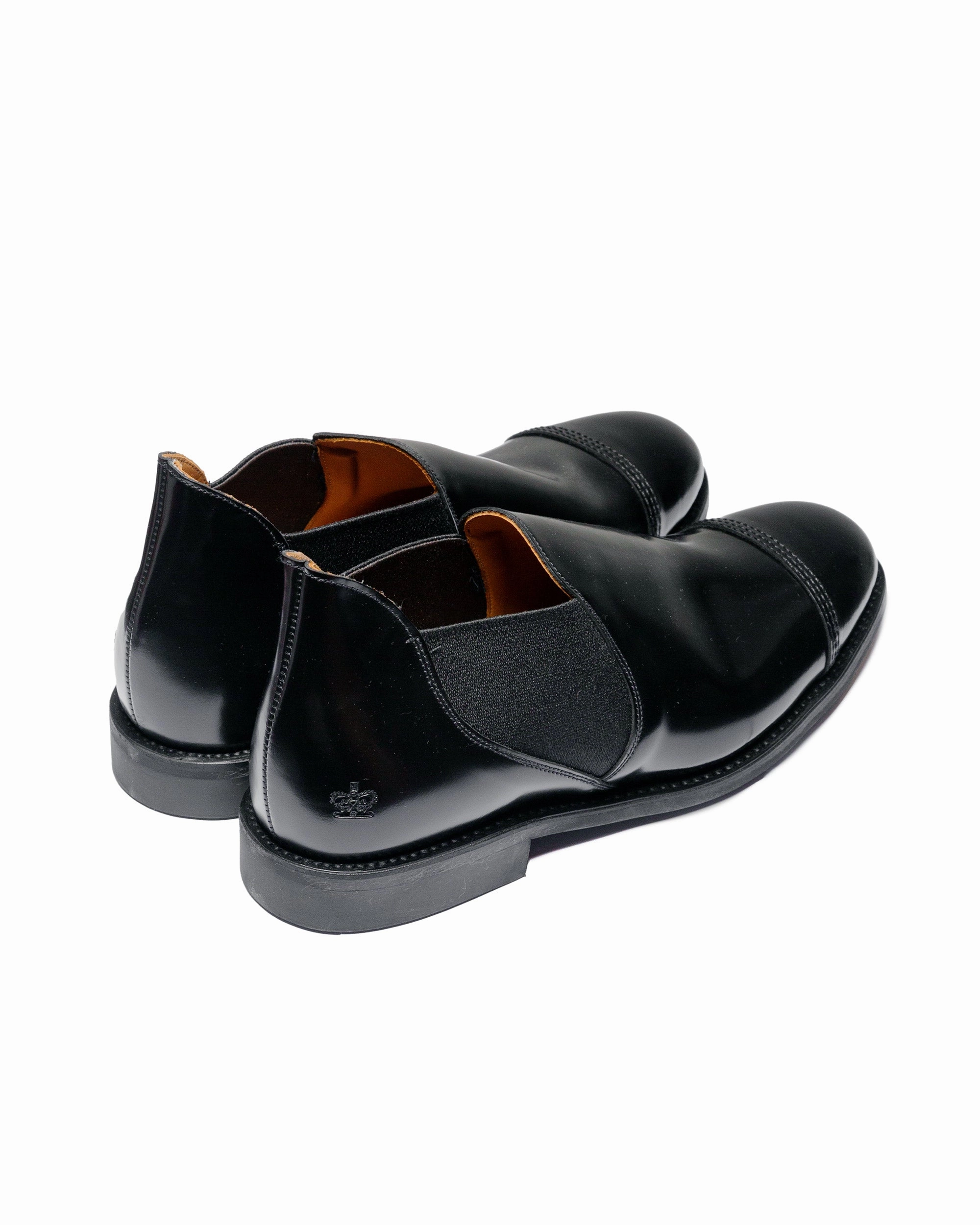 Day Long Comfort Walk Sanders 1619B Military Cap Toe Short Chelsea Black