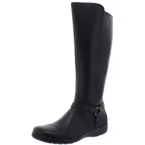 Cheyn Lindie Womens Leather Knee-High Riding Boots Slip Resistant Stylish Explorer