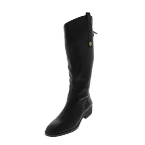 Penny Womens Leather Knee High Riding Boots Low Profile Urban Commute