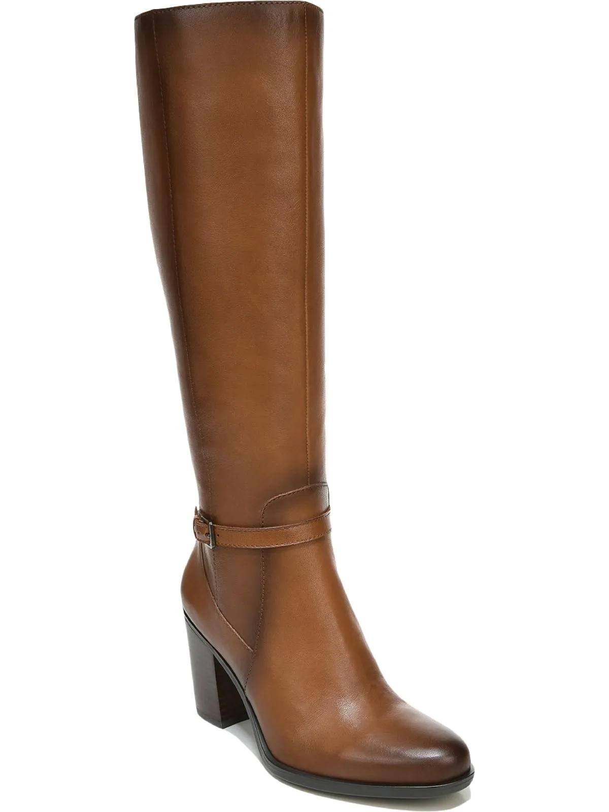 All Weather Urban Traveler Kalina Womens Leather Block Heel Knee-High Boots