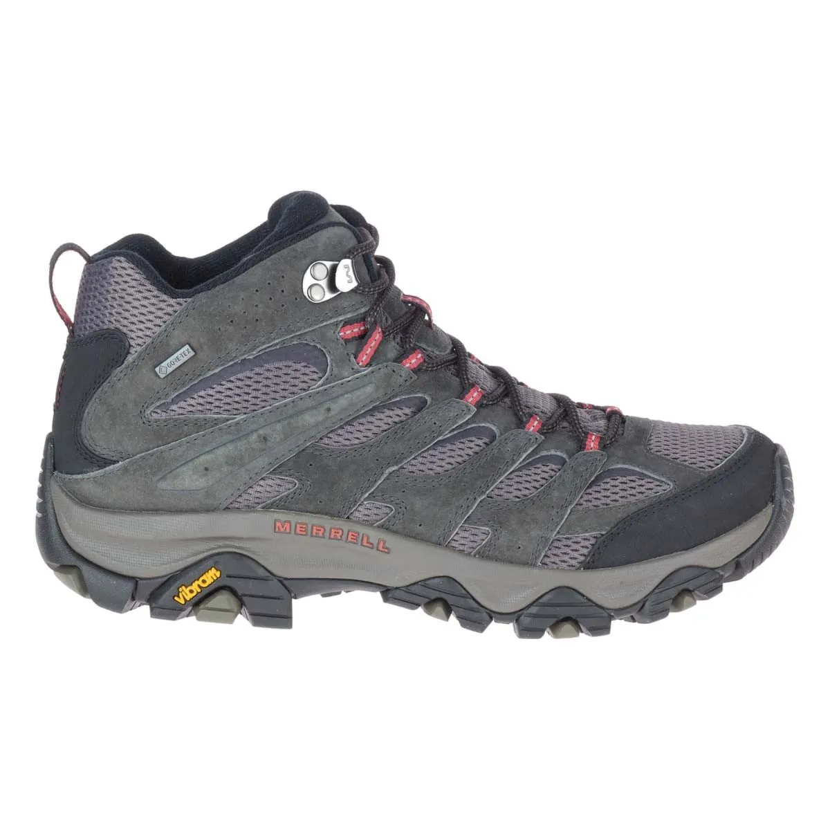 Merrell Men's Moab 3 Mid Belluga Gore-Tex Waterproof Slip-On Style Seamless Comfort Windy Weather