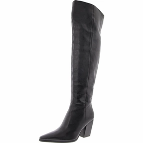 BRAMBLE Womens Zipper Leather Over-The-Knee Boots Cushioned Step River Crossing