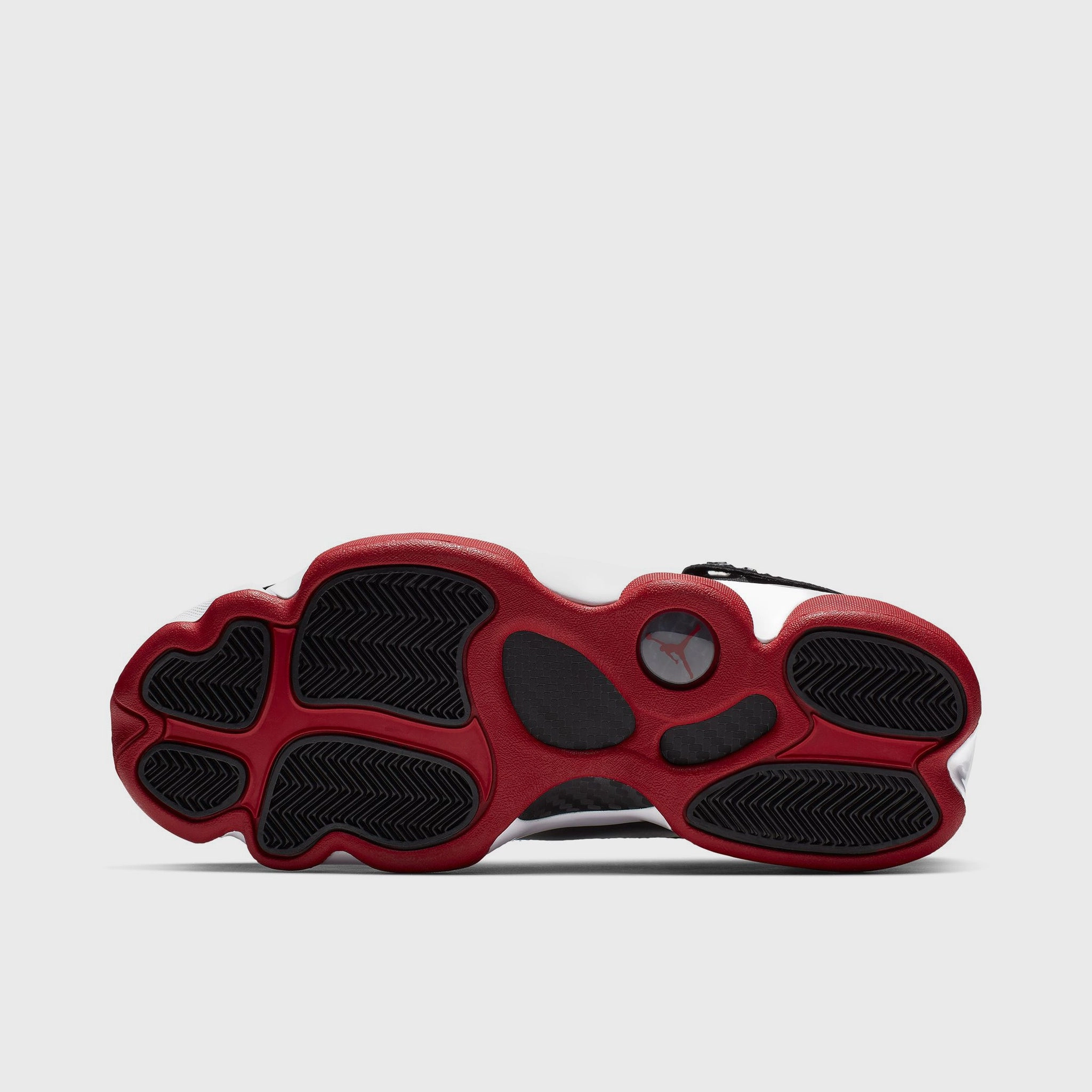 Jordan 6 Rings Black / Varsity Red - White Torsional Stability College Game