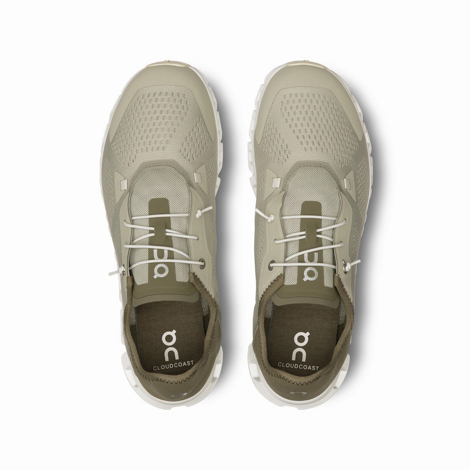 Breathable fabric On Running Cloud 5 Coast (Chalk/Olive) Men's Shoes 3MD10532821