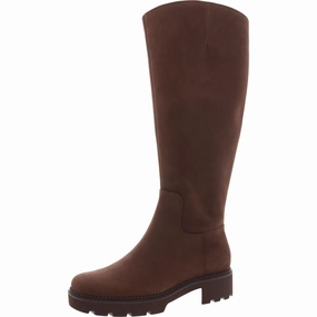 Fallbrook Womens Wide Calf Leather Knee-High Boots Insulated River Crossing