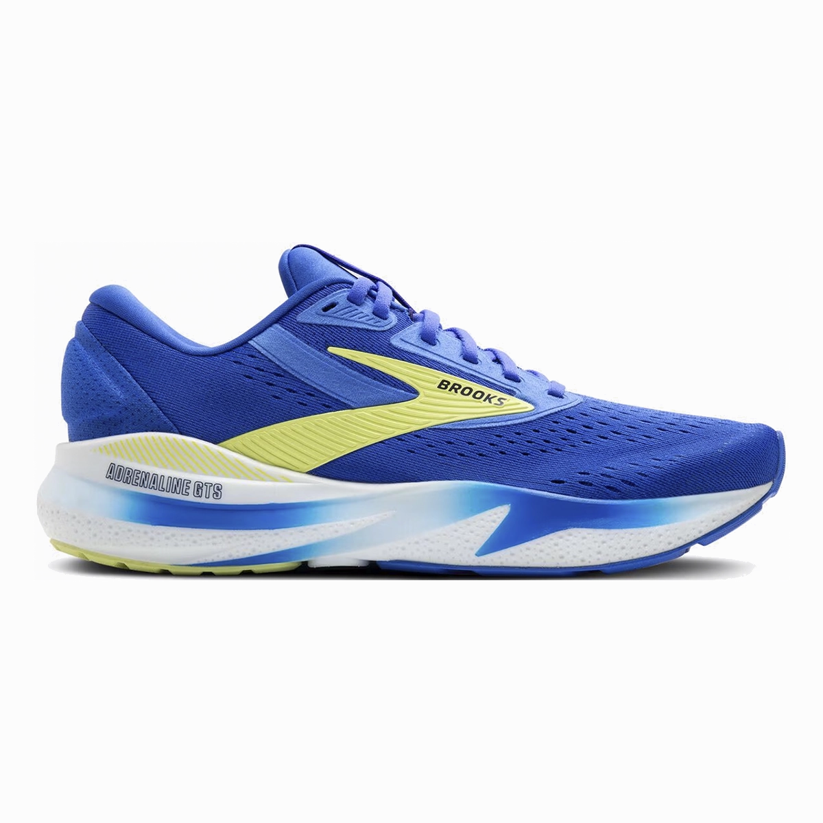 workout running wear Brooks Adrenaline GTS 24 Cobalt - Neo Yellow - Peacoat