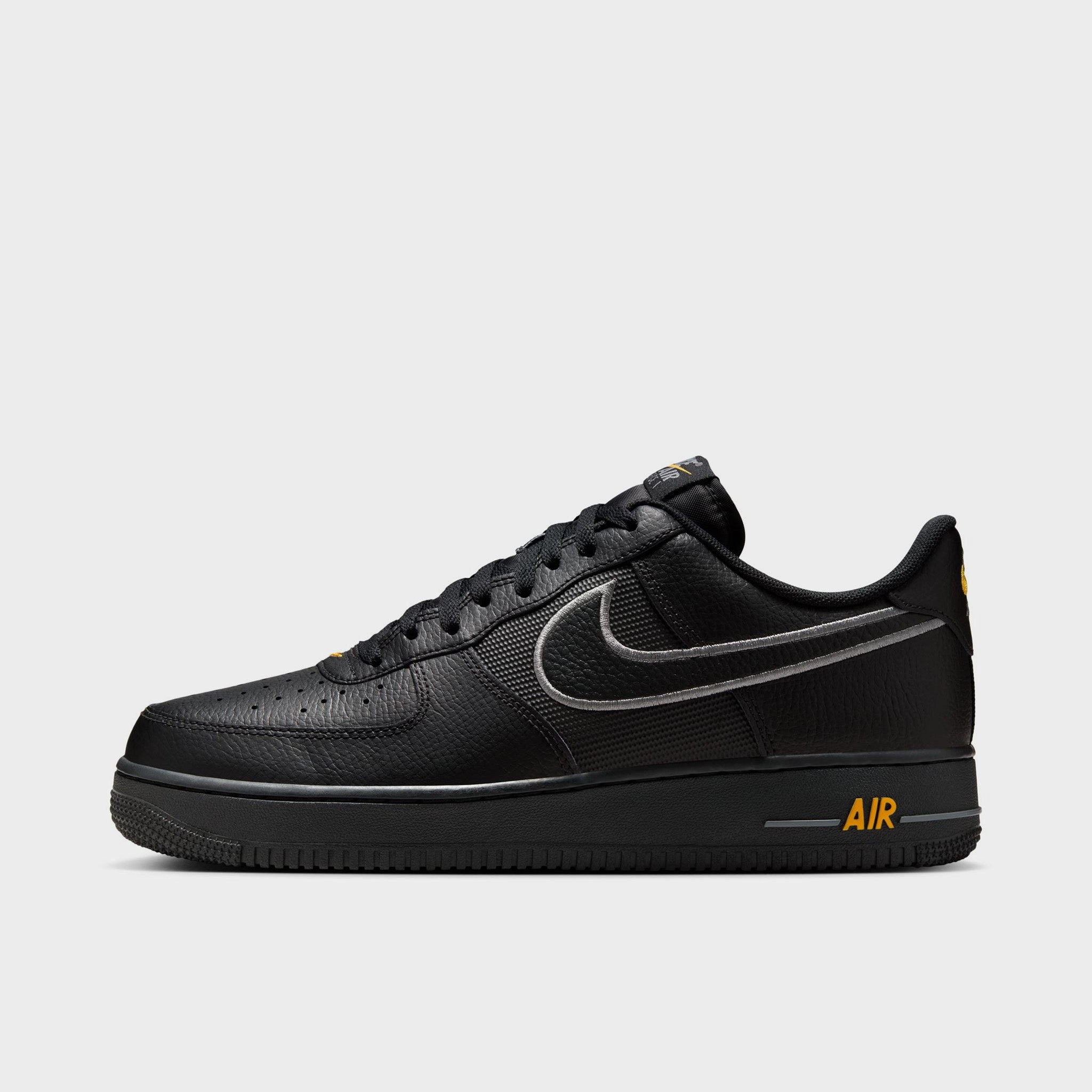Asymmetric Lacing Configuration Nike Air Force 1 '07 Black / Cool Grey - Sundial