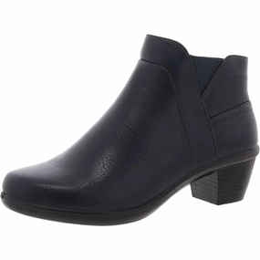 Breathable Upper Mindy Womens Zipper Faux Leather Booties