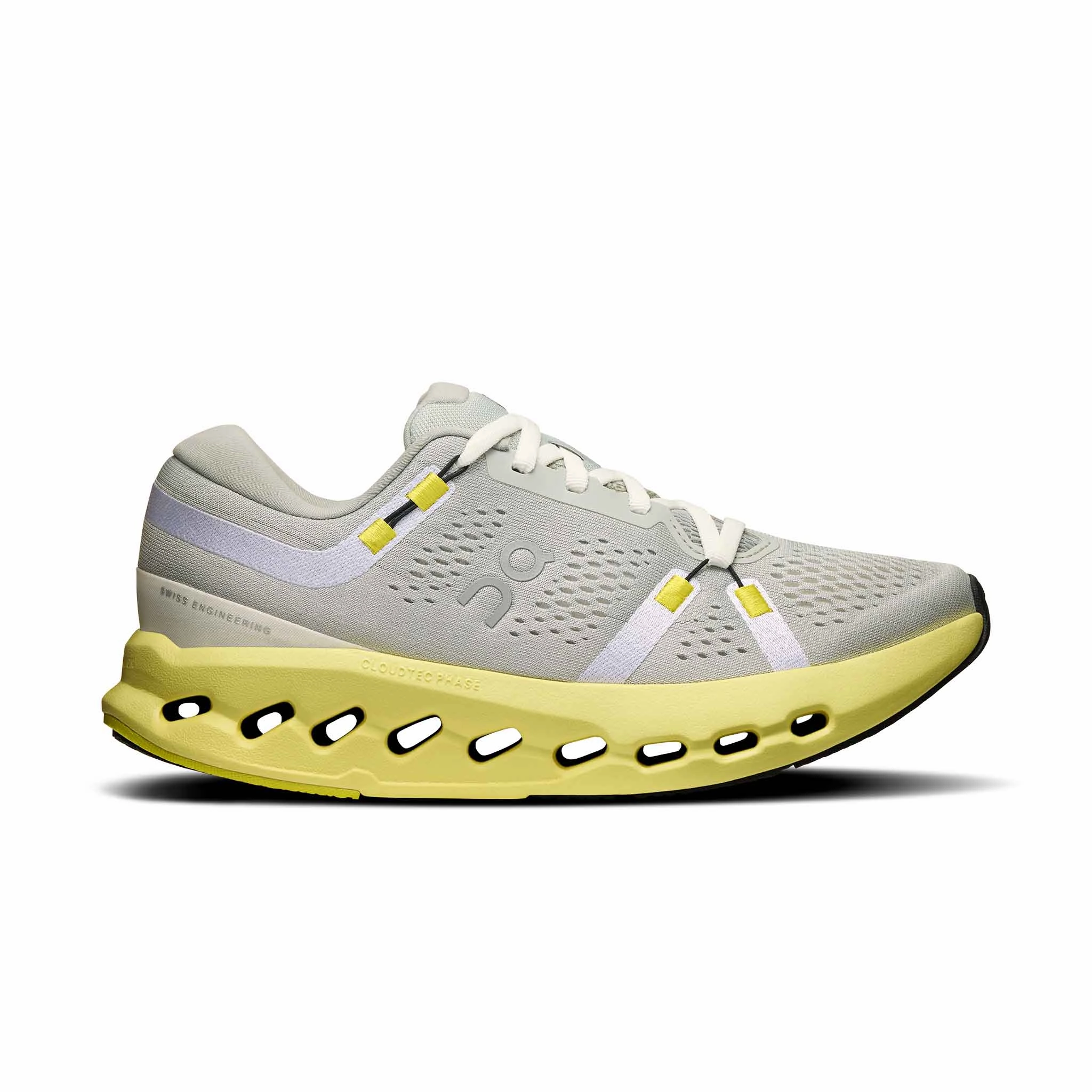 heel cup On | Women's Cloudsurfer 2 Running Shoes - Glacier/Limelight