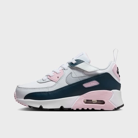 Nike Air Max 90 EasyOn PS White / Wolf Grey - Pink Foam Workday Style Soft Padding