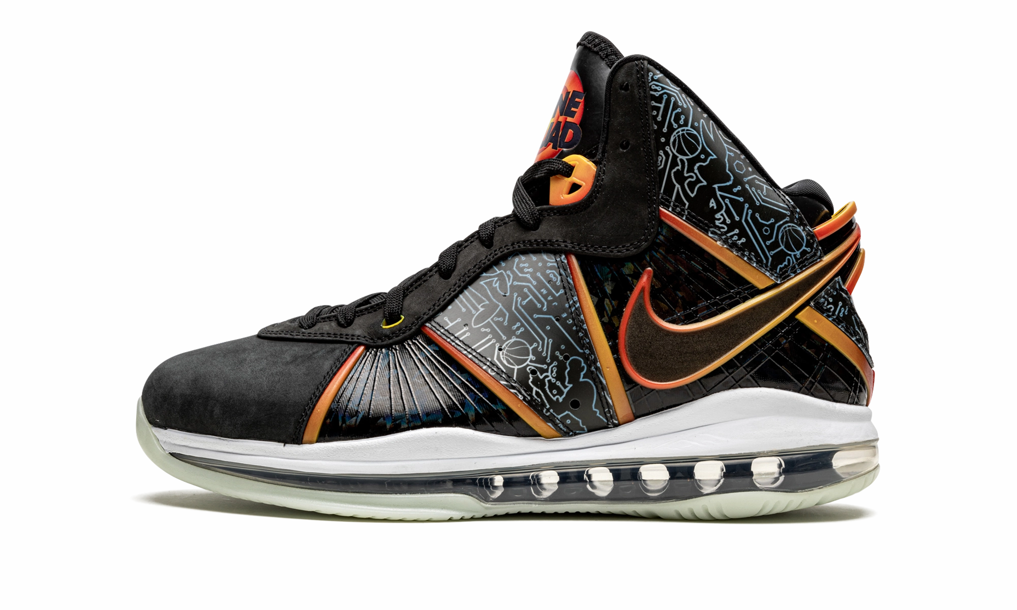 Ventilated Shoe Design Comfort Pads LeBron 8 "Space Jam"