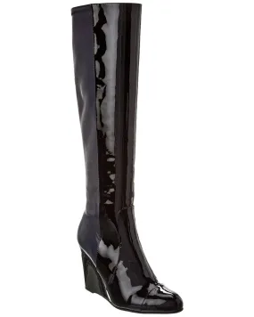 Stuart Weitzman Milla City Wedge Patent & Leather Knee-High Boot Outdoor Use