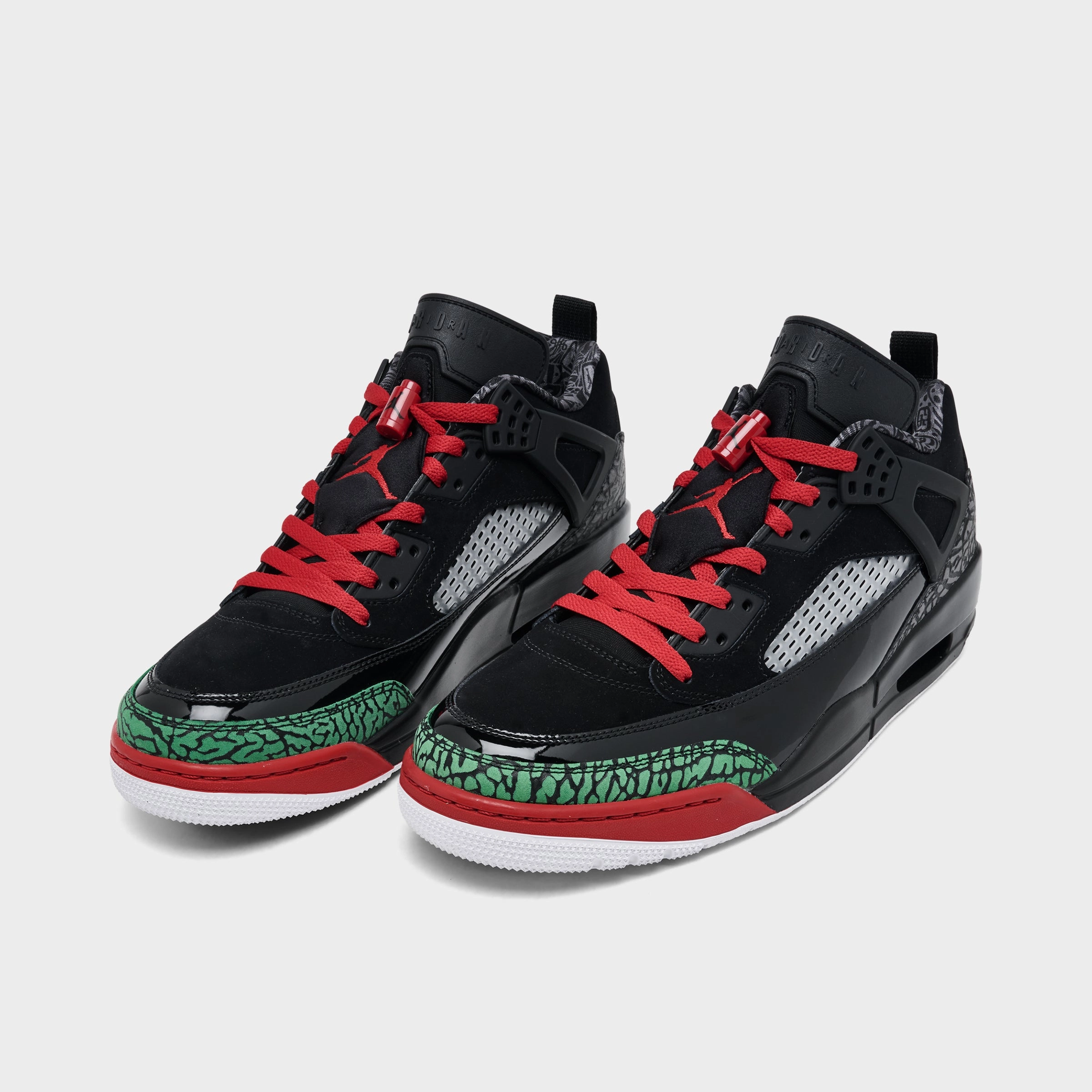 Adaptive Motion Plate Flex Jump Jordan Spizike Low Black / Varisty Red - Classic Green