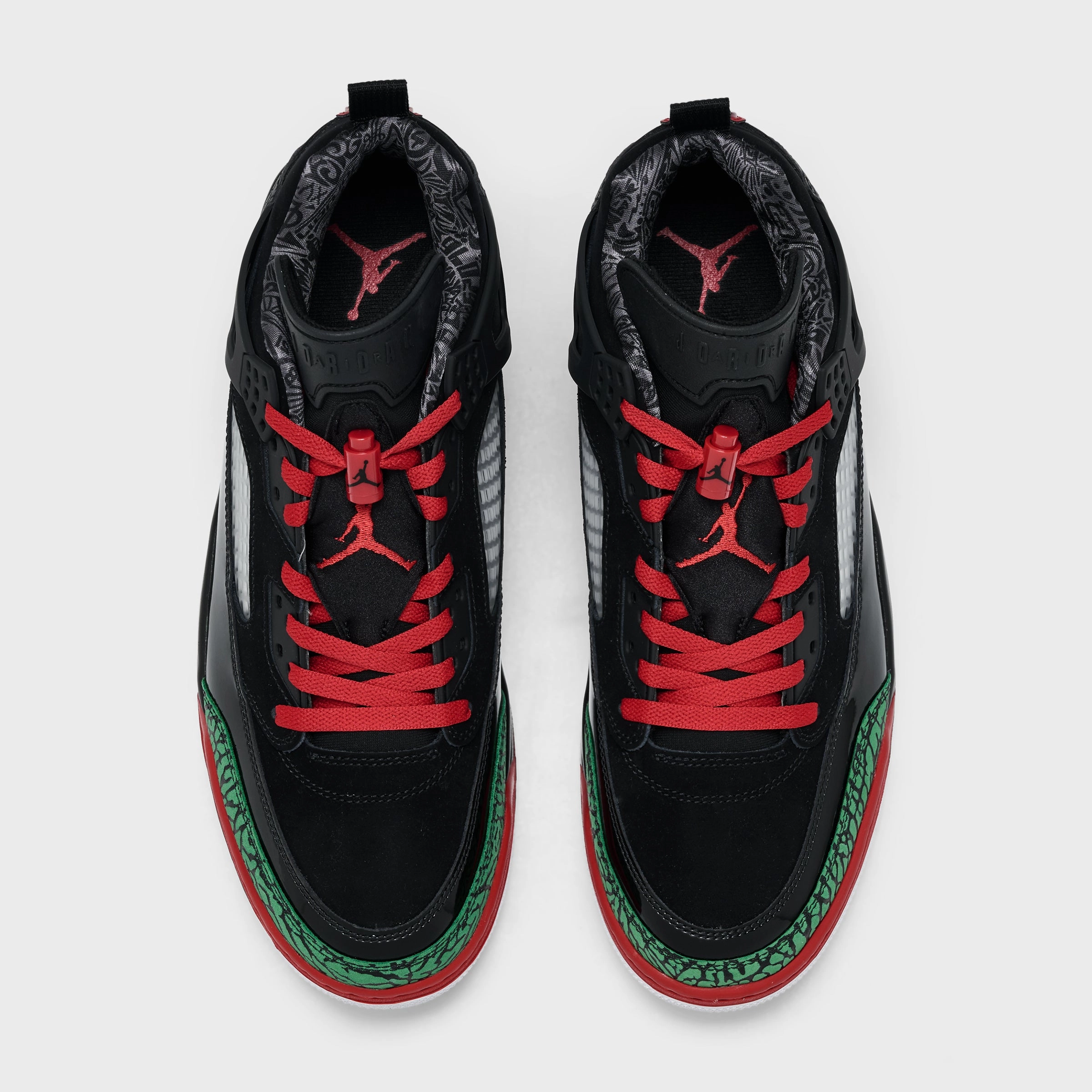 Jordan Spizike Low Black / Varisty Red - Classic Green Rebound Boost Tech