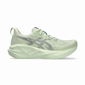 running in a river area shoes support - enhanced shoes ASICS | Women's Novablast 5 Running Shoes - Whisper Green/Monument