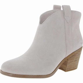 CONSTANCE Womens Suede Pull On Chelsea Boots Neutral Tones