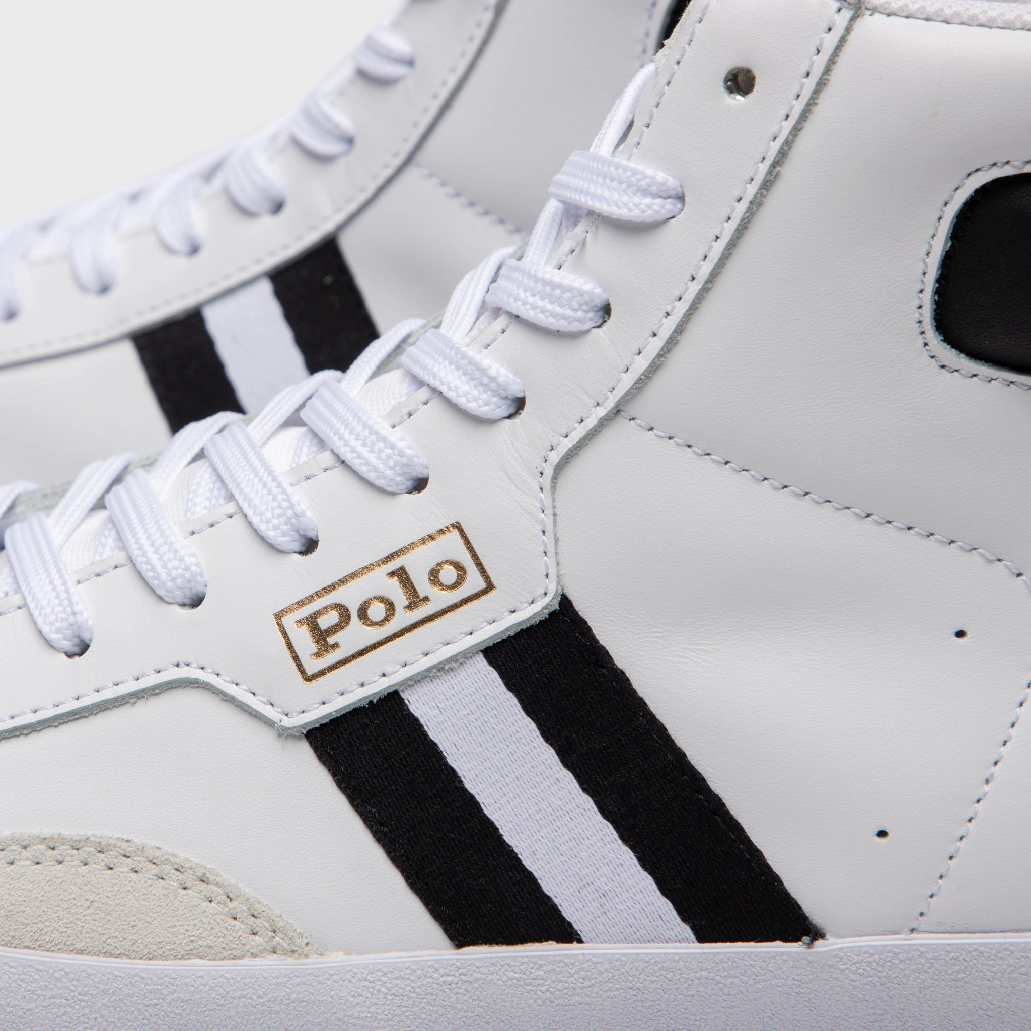 WideToeBox Polo Ralph Lauren Gervin Mid White / Black