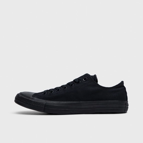 Smooth Upper Chic Style Converse Chuck Taylor All Star Low / Black Monochrome