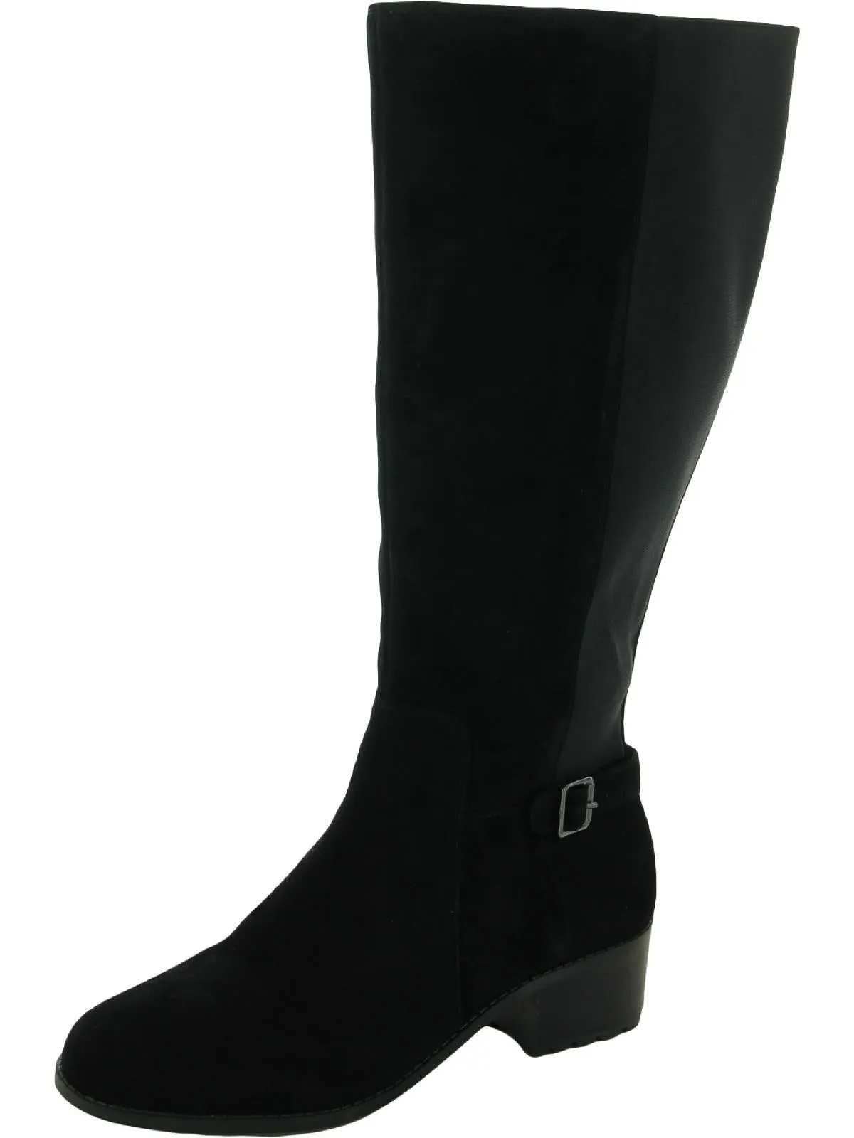 Chaza Womens Stretch Zipper Knee-High Boots Eco Material Outdoor Trek Wool blend