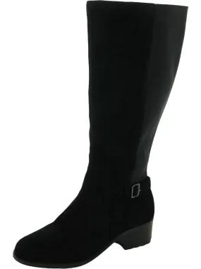 Chaza Womens Stretch Zipper Knee-High Boots Eco Material Outdoor Trek Wool blend