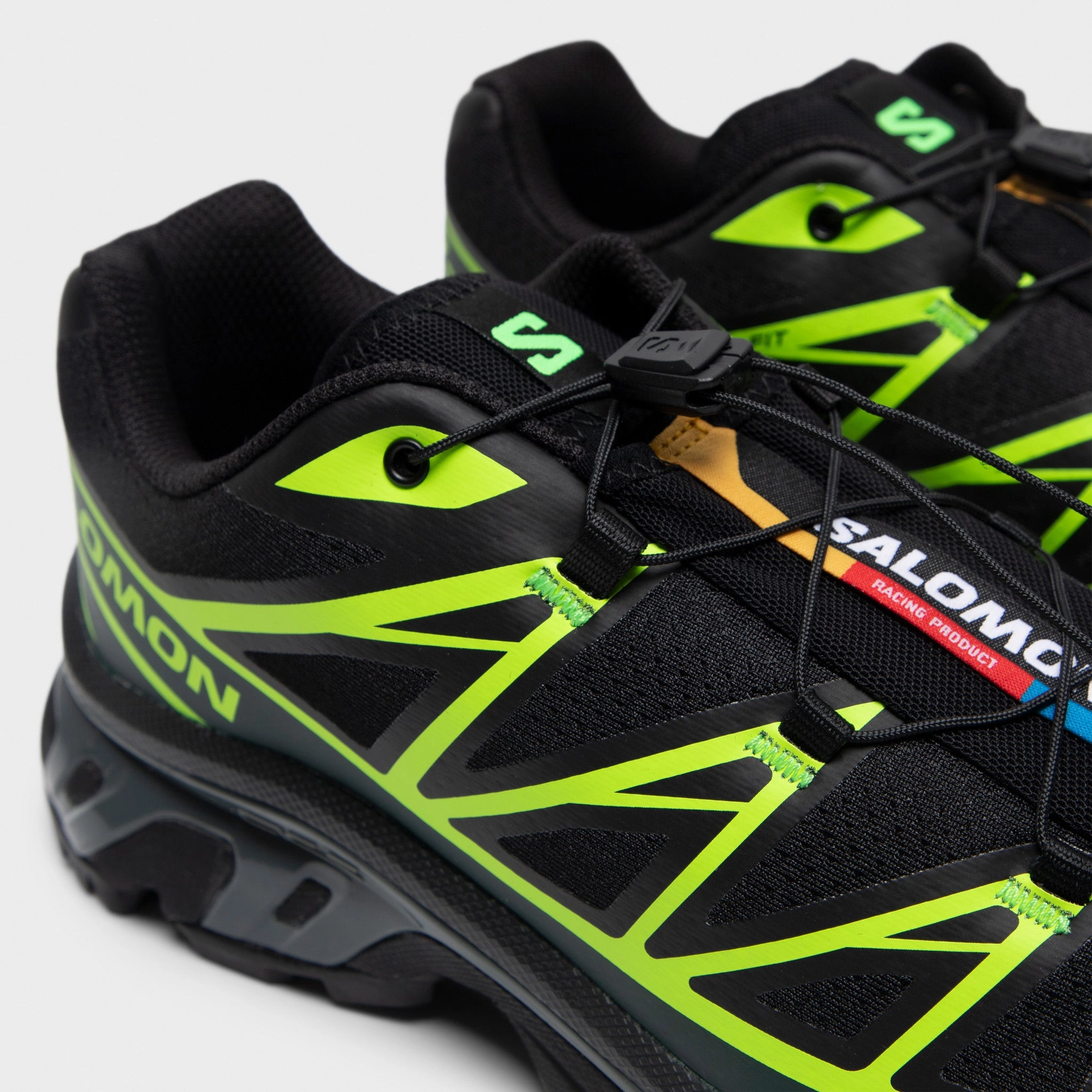 Salomon XT-6 Black / Ponderosa Green - Green Gecko Fit Support