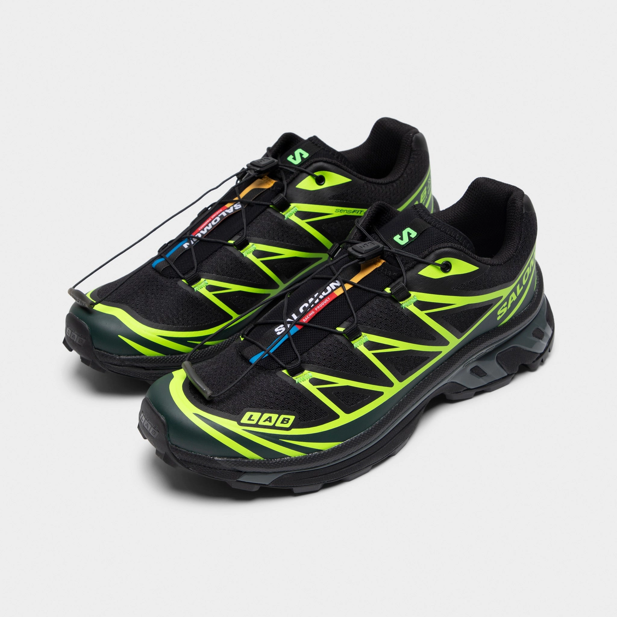 Family Out Salomon XT-6 Black / Ponderosa Green - Green Gecko