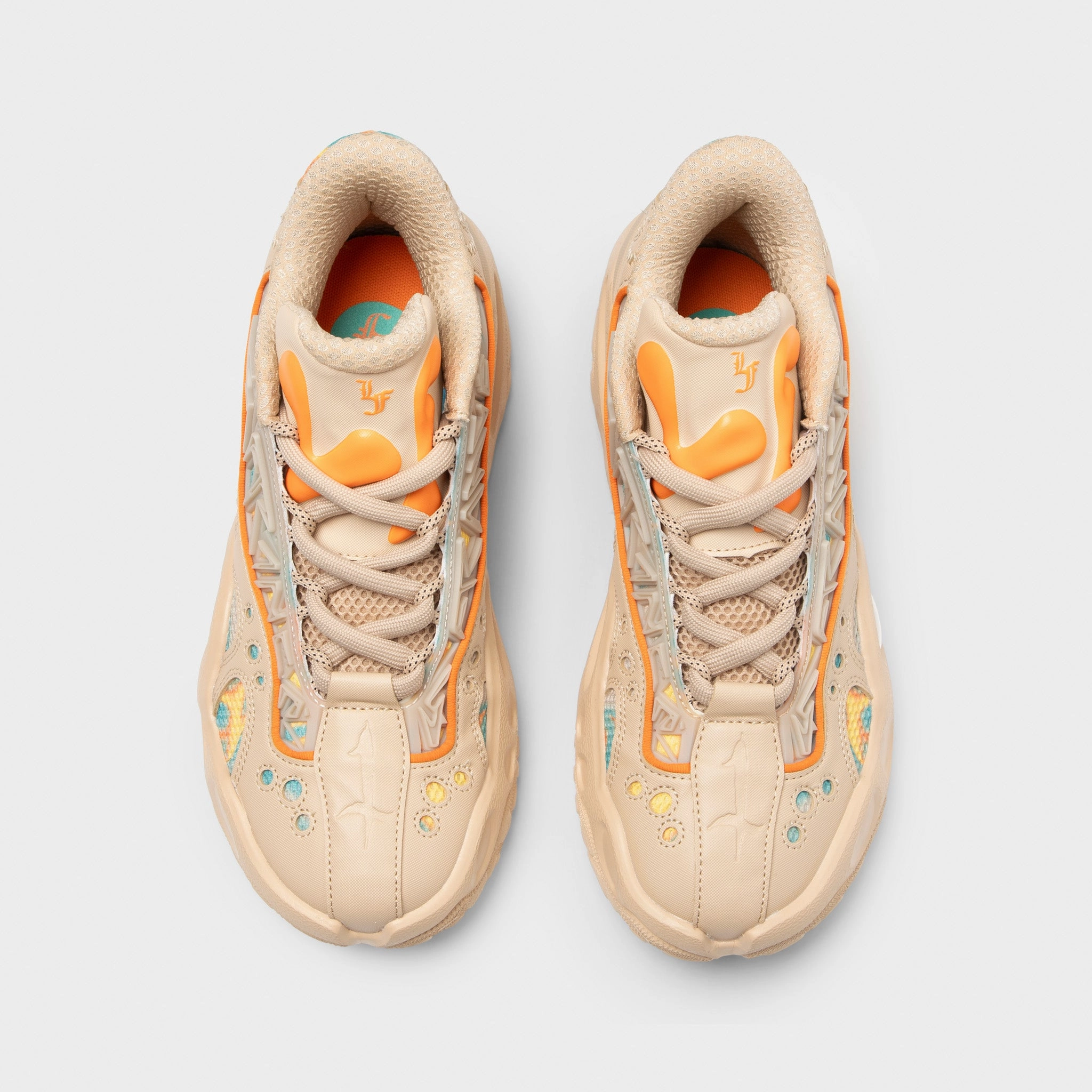 Puma La France Brown / Orange - Green Comfort Function synthetic leather