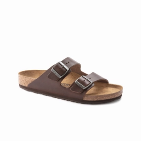 Core Support Birkenstock Arizona Grip Leather (Vintage Wood Roast) Men's Sandals 1023117 1023117