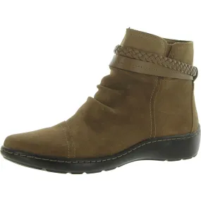 Cora Braidboot Womens Suede Zipper Booties Power Step
