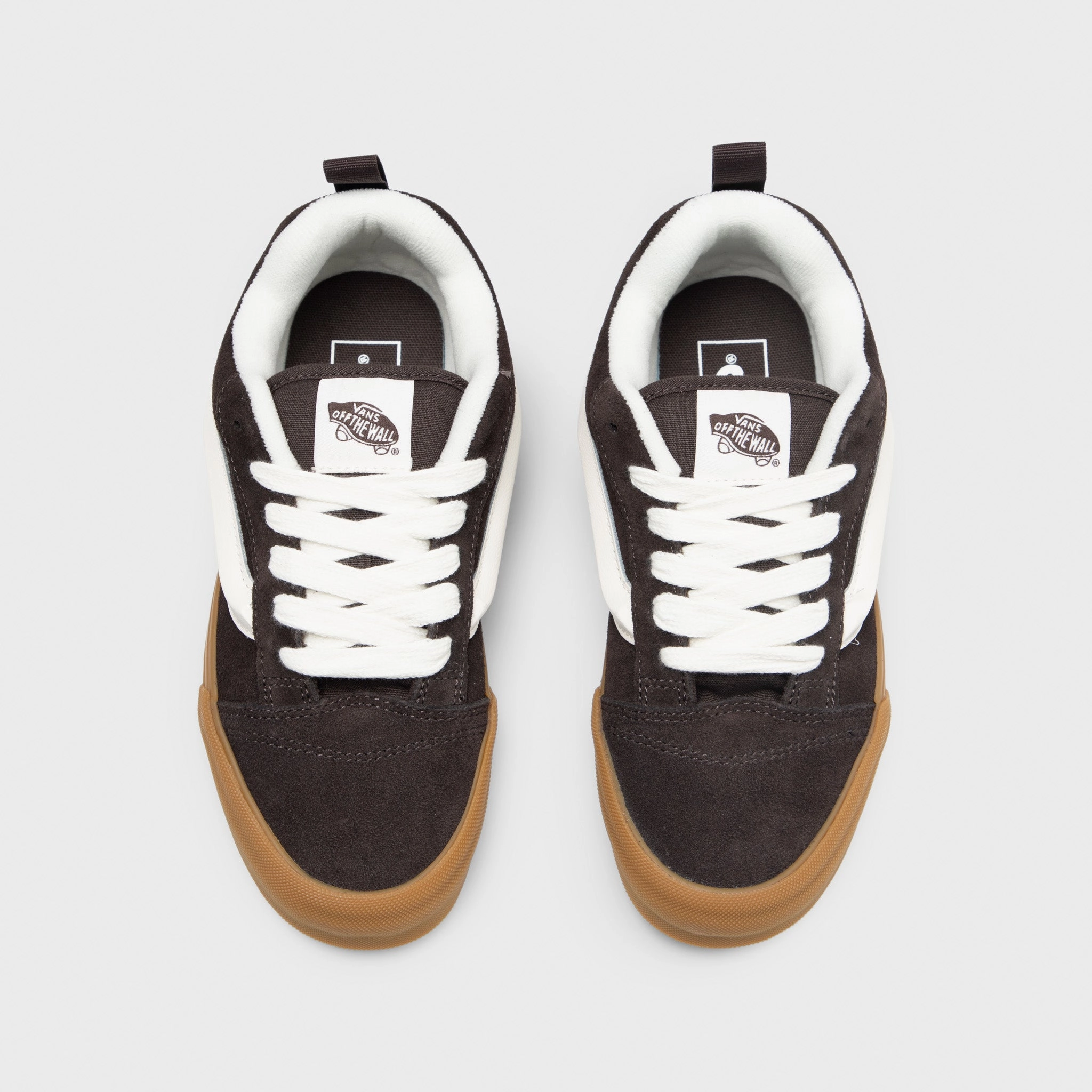 Tidy look High Top Design Vans Knu Skool Brown / White - Gum