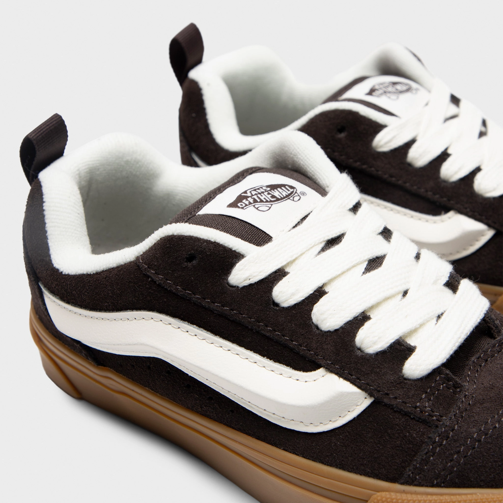 Vans Knu Skool Brown / White - Gum Heat Step