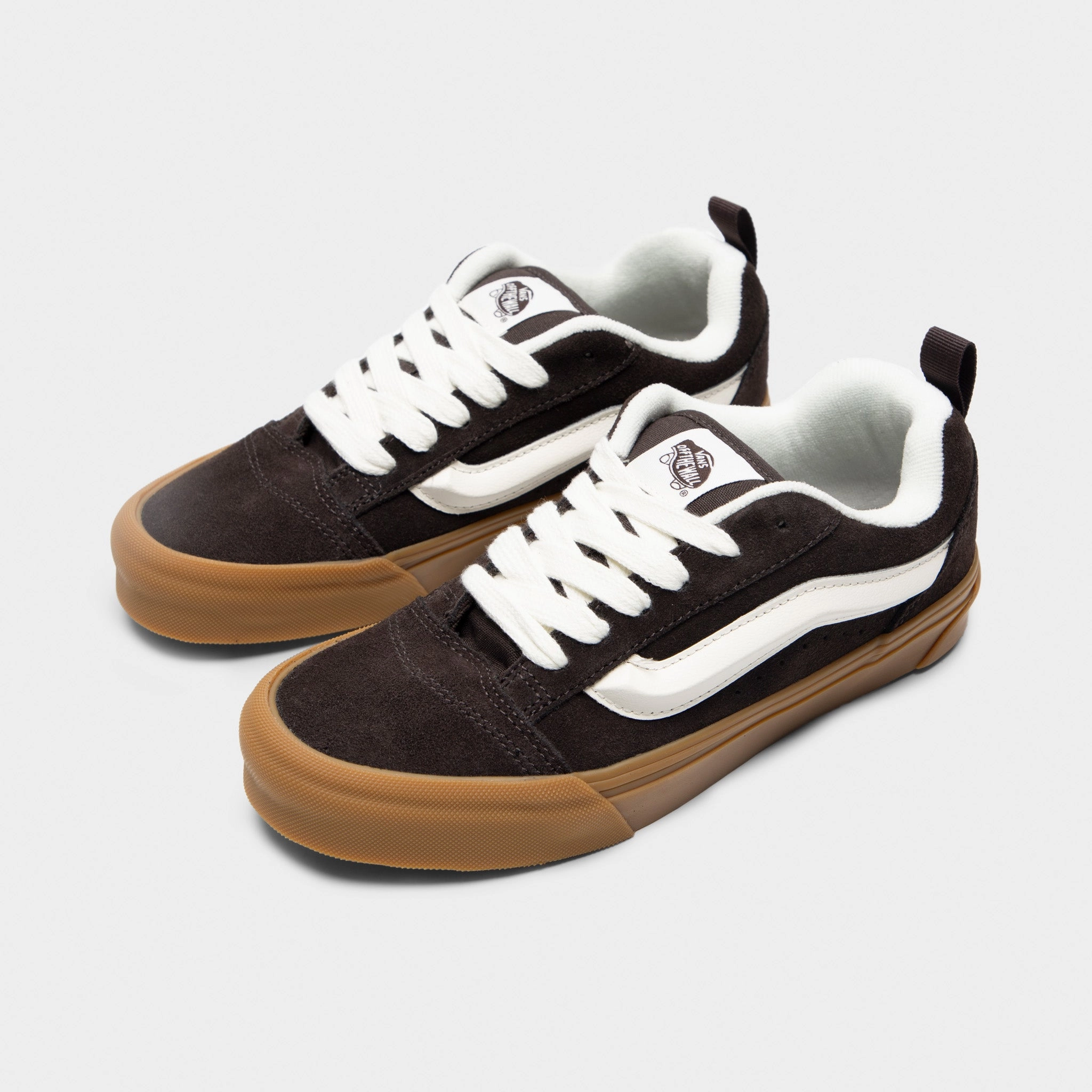Vans Knu Skool Brown / White - Gum Bold Look Flexible Materials