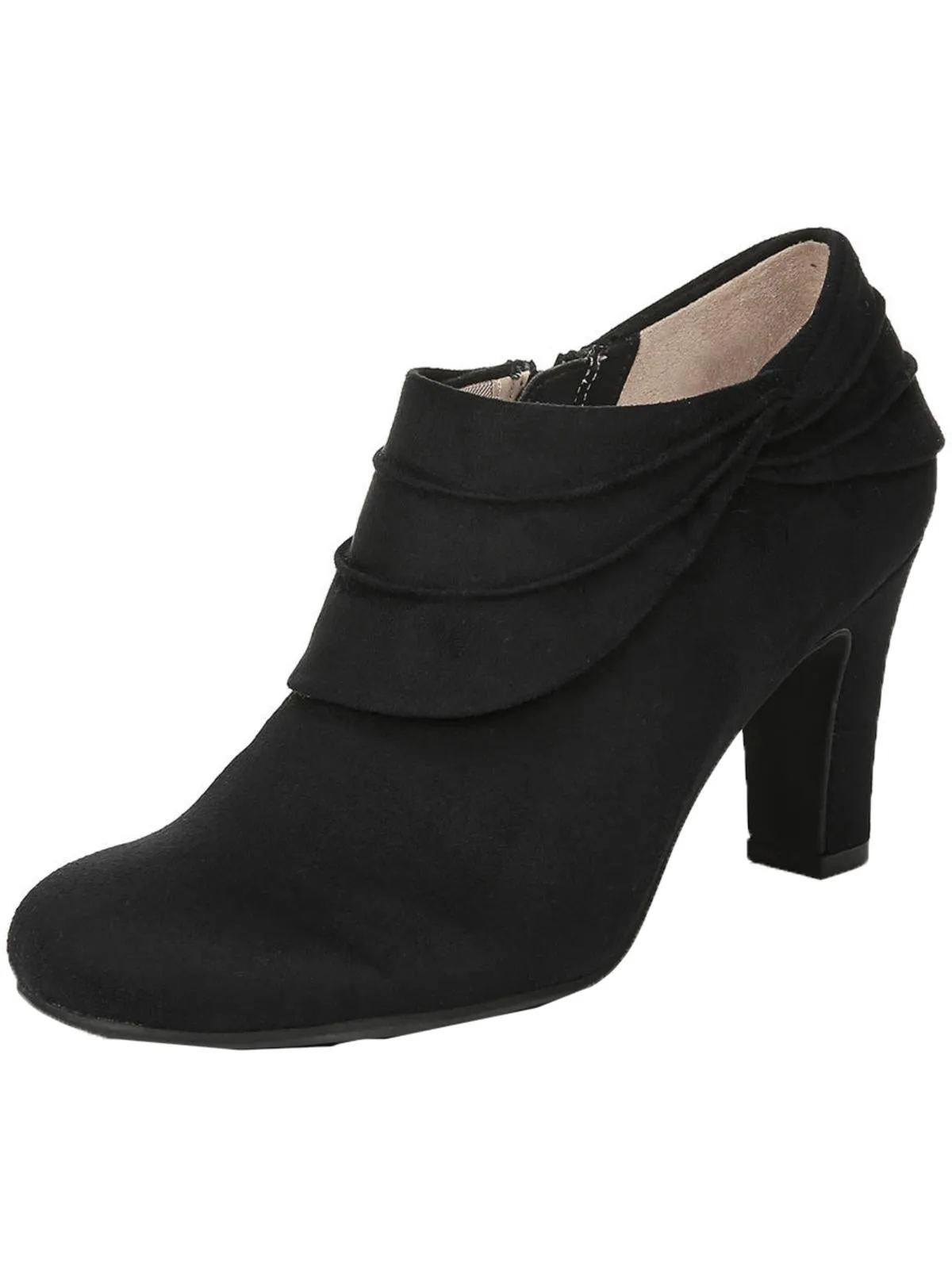 Soldier Corie Womens Microsuede Cushioned Footbed Ankle Boots