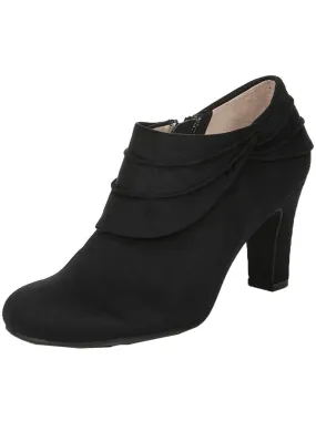 Soldier Corie Womens Microsuede Cushioned Footbed Ankle Boots