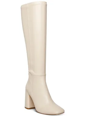 Winsloww Womens Solid Tall Knee-High Boots Flexibility Design Rugged Build
