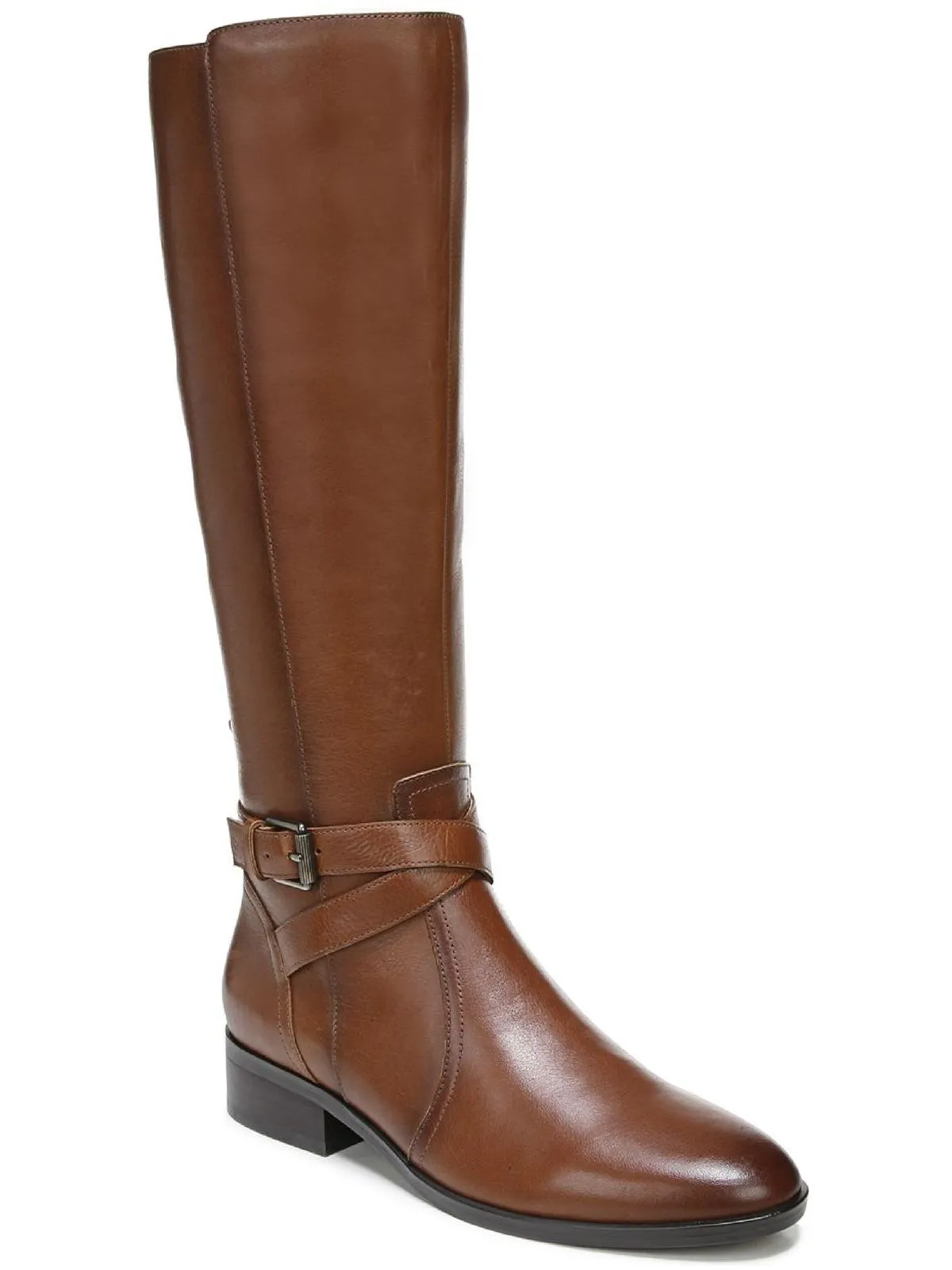 Rena Womens Zipper Wide Calf Knee-High Boots Padded Interior Outdoor Trek Low Top