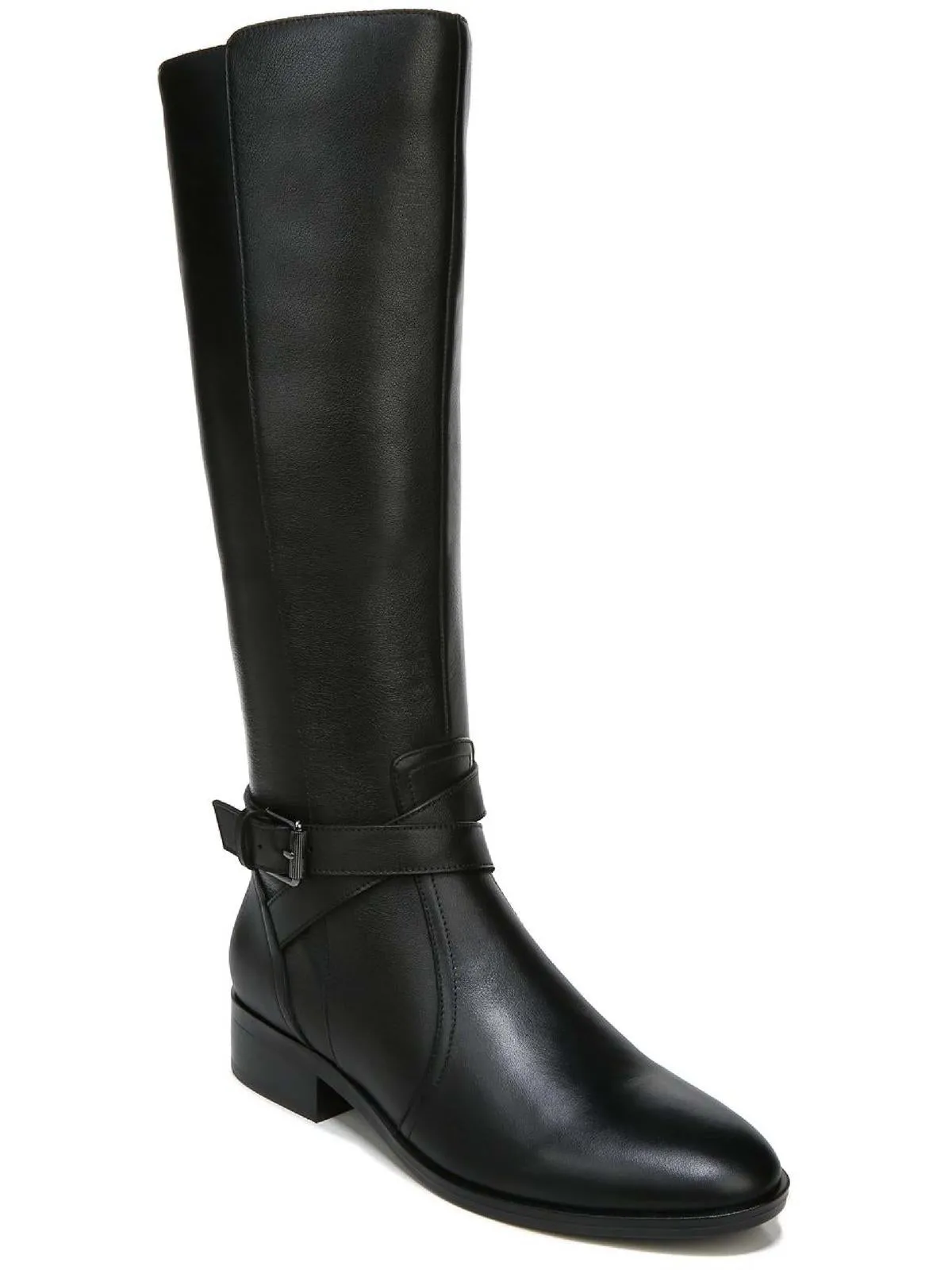 Rena Womens Zipper Wide Calf Knee-High Boots Comfortable Arch Rain Shield