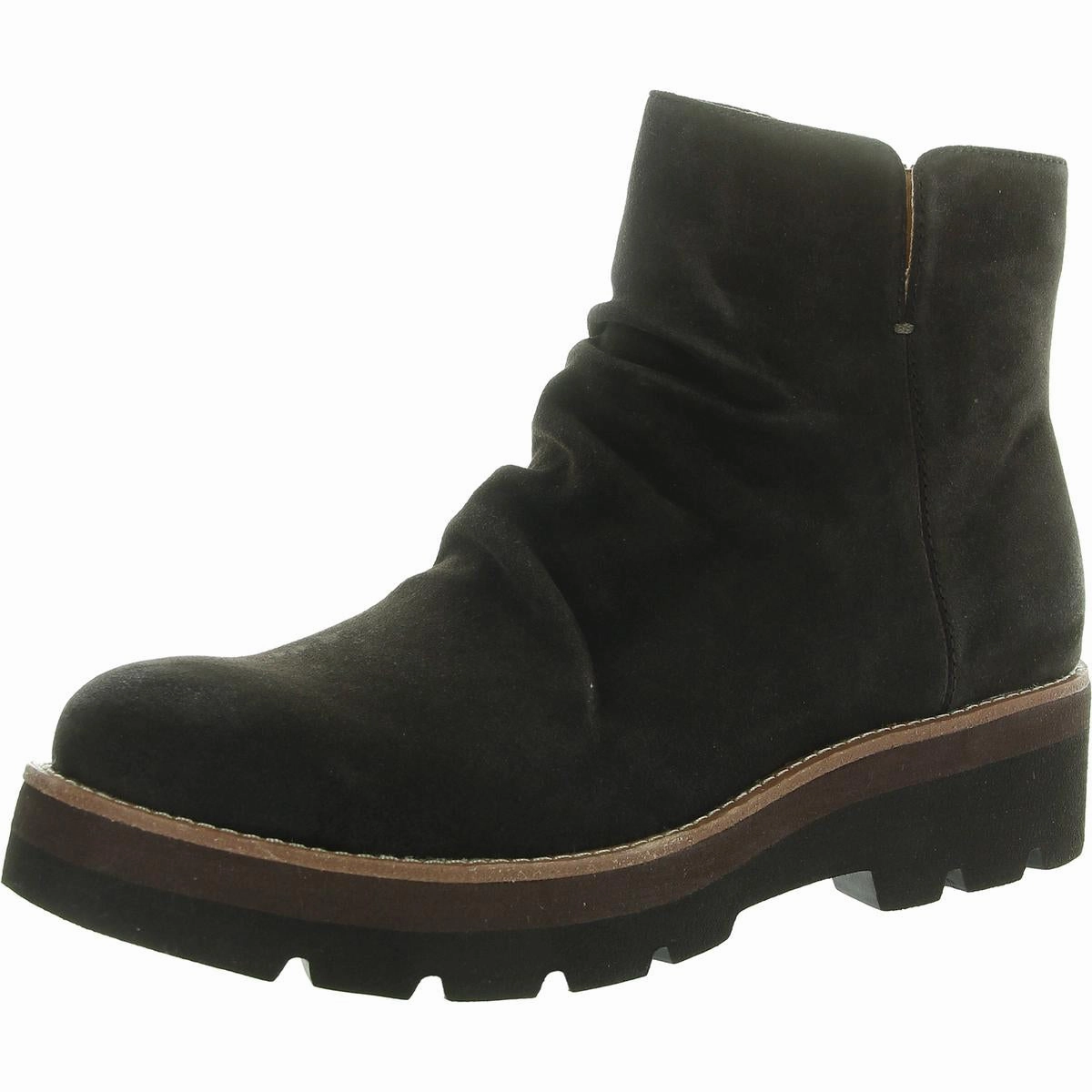 ReinforcedToe Travel Companion Womens Double Zipper Leather Ankle Boots