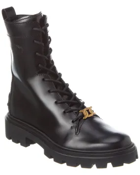 Padded Interior Weekend Wanderer Cushioned Fit TOD??s Logo Leather Combat Boot