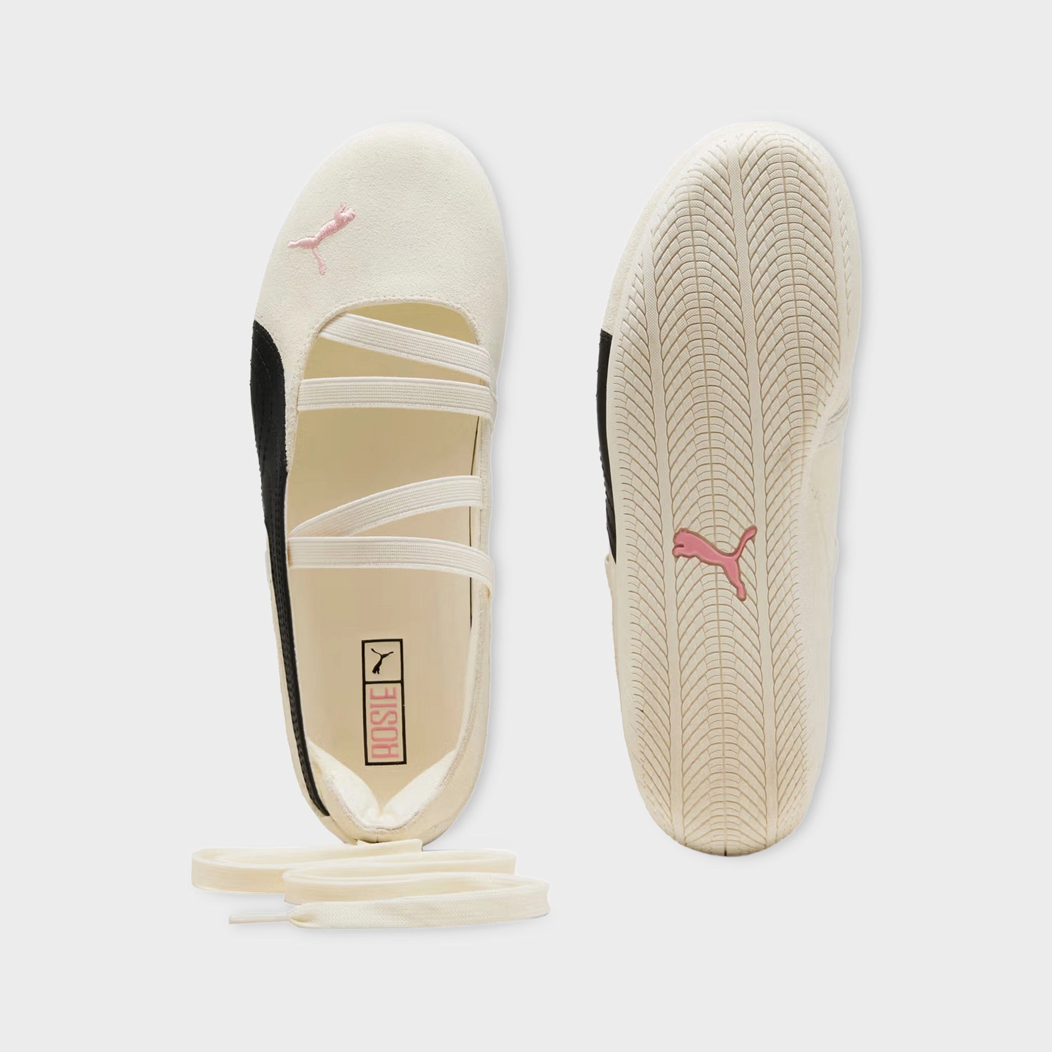 Soft Pressure Puma x Ros?? Speedcat Ballet Warm White / Black - Frosty Pink
