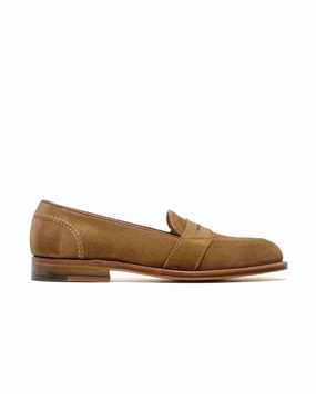 Alden Full Strap Loafer Snuff Suede D0109 Rubber Outsole sports