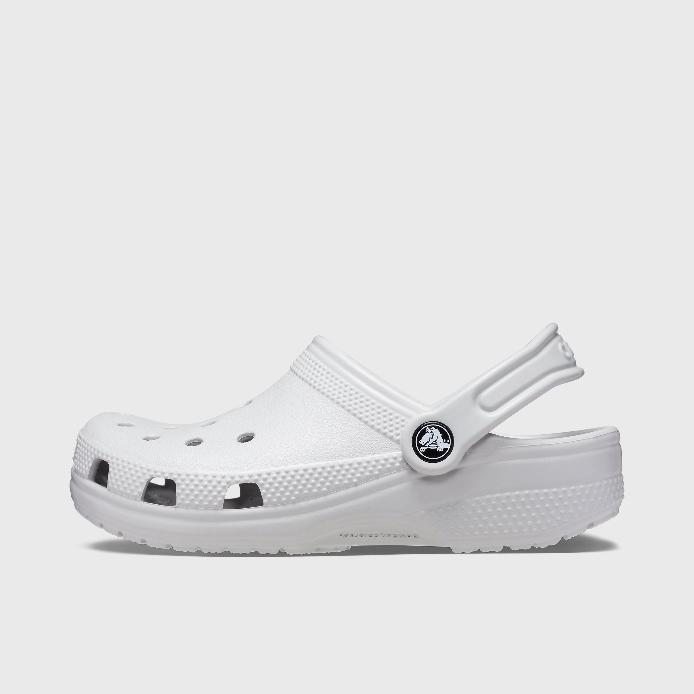 Mesh Upper Breezy Feel Crocs Children's Classic Clog / White