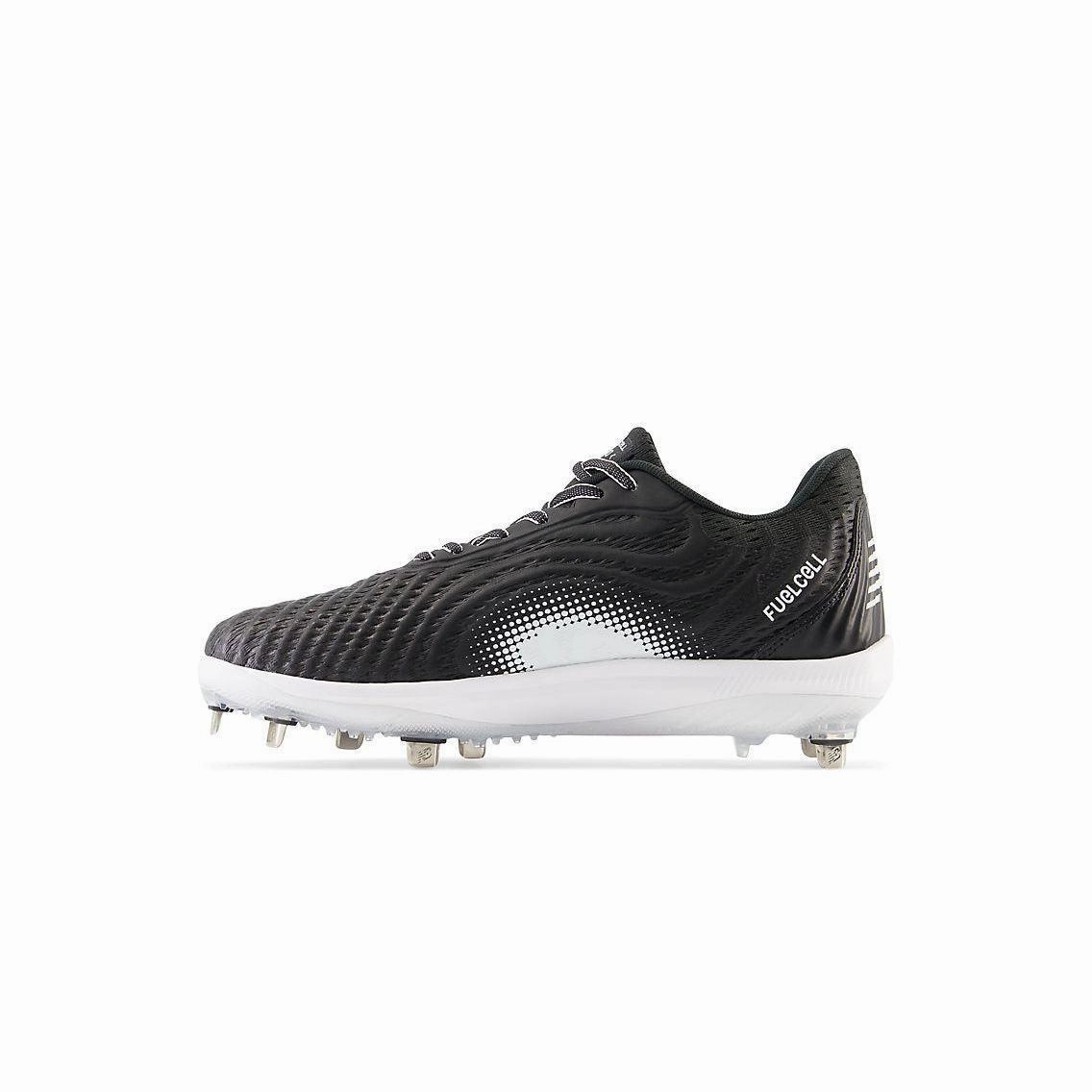 Natural motion foot - speed running shoes New Balance Men's FuelCell 4040 V7 Metal Baseball Cleats - Black / Optic White - L4040BK7