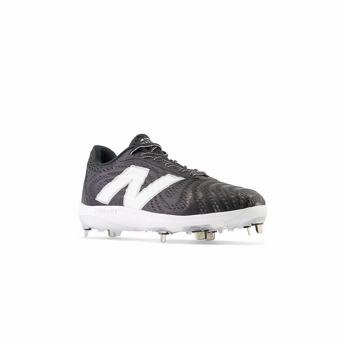 New Balance Men's FuelCell 4040 V7 Metal Baseball Cleats - Black / Optic White - L4040BK7 running in corporate runs shoes