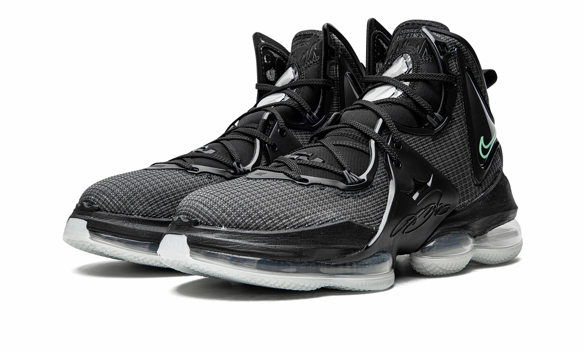 LeBron XIX "Green Glow" Mid Foot Harness