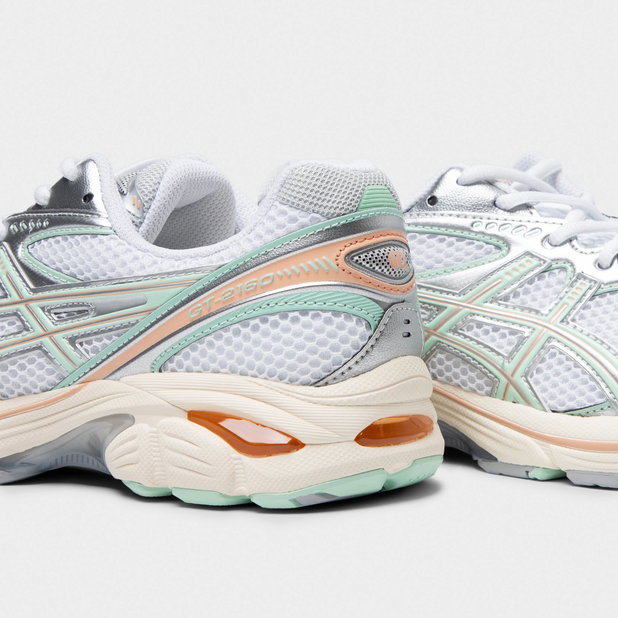 ASICS GT-2160 White / Mint Tint Slow Pace Slip   resistant   sole