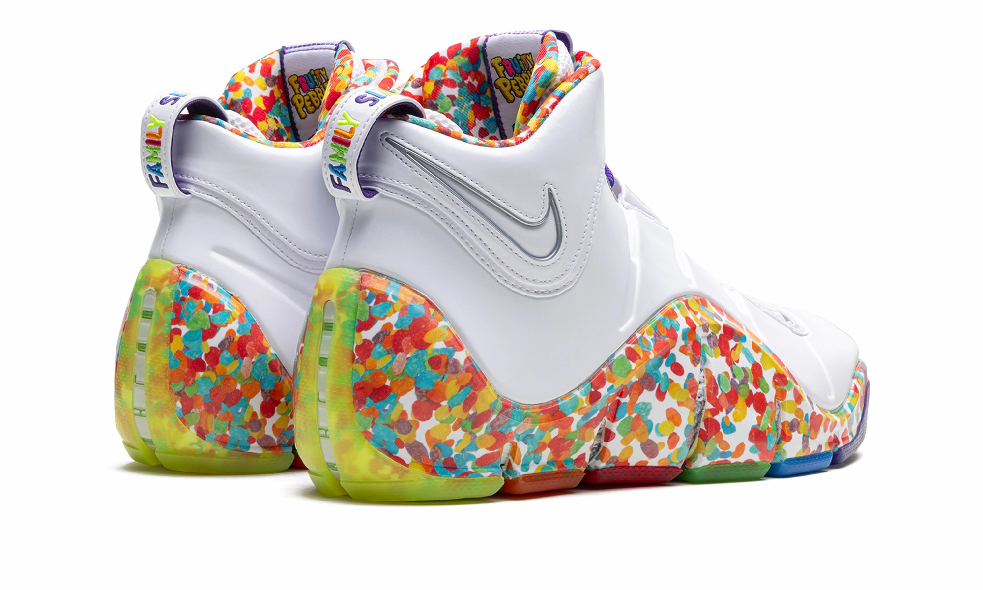 Orthotic friendly LeBron 4 "Fruity Pebbles"