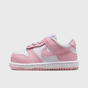 Nike Dunk Low TD White / Medium Soft Pink - White Ventilated Upper Material NonMarkingOutsole