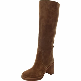 Womens Block Heel Faux Leather Mid-Calf Boots Winter Footwear High-End Craftsmanship